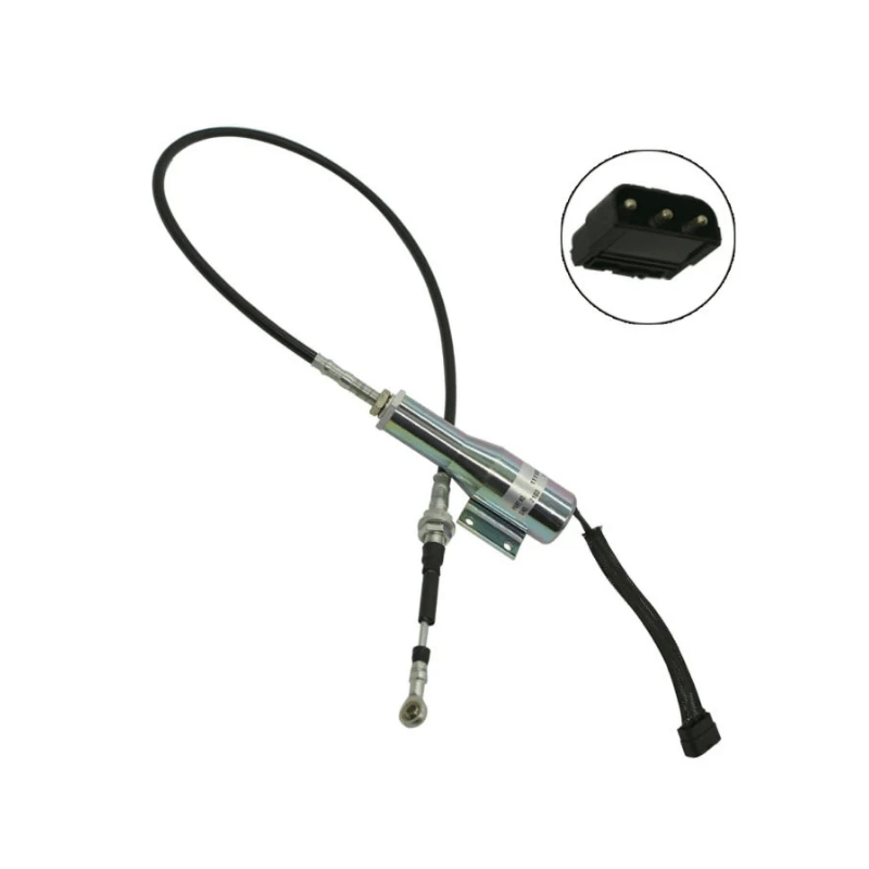 11110030 24V Stop Solenoid For Volvo Wheel Loaders L70C L120C L90C L220D L70D - Simms Diesel