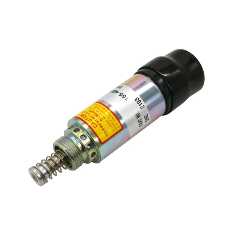 155 - 4652 Aftermarket Fuel Shut Off Solenoid 8C - 3663 8C3663 For Caterpillar 214B 325 325 LN 325B 950G 613C 3208 - Simms Diesel
