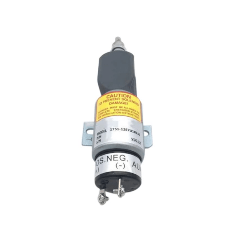 1751 - 12E7U1B1S1A 12V Fuel Shutoff Stop Solenoid Valve 1700 - 2507 with 3 terminals For Woodward - Simms Diesel