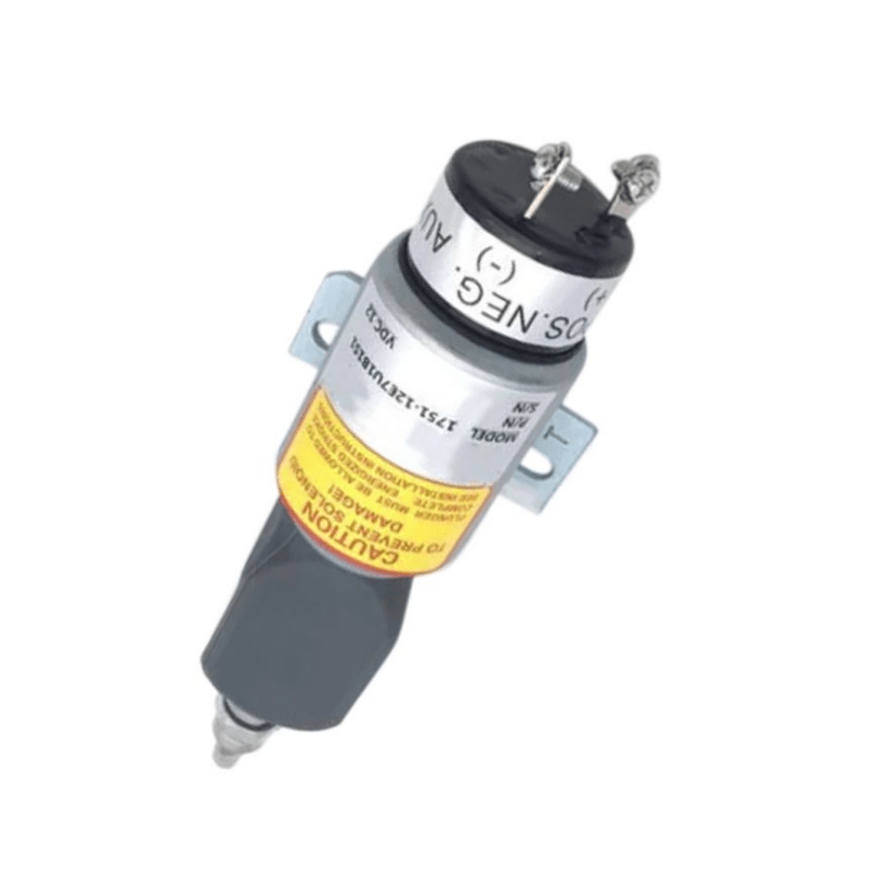 1751 - 12E7U1B1S1A 12V Fuel Shutoff Stop Solenoid Valve 1700 - 2507 with 3 terminals For Woodward - Simms Diesel