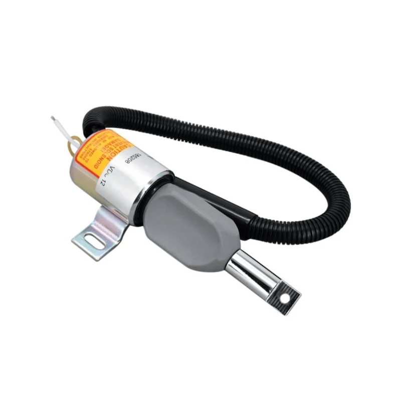 185208 Replacement 12V Fuel Shut Off Solenoid Compatible For Gehl CTL70 Mustang MTL20 Track Loader Isuzu Engine 4JG1 - TPA - Simms Diesel