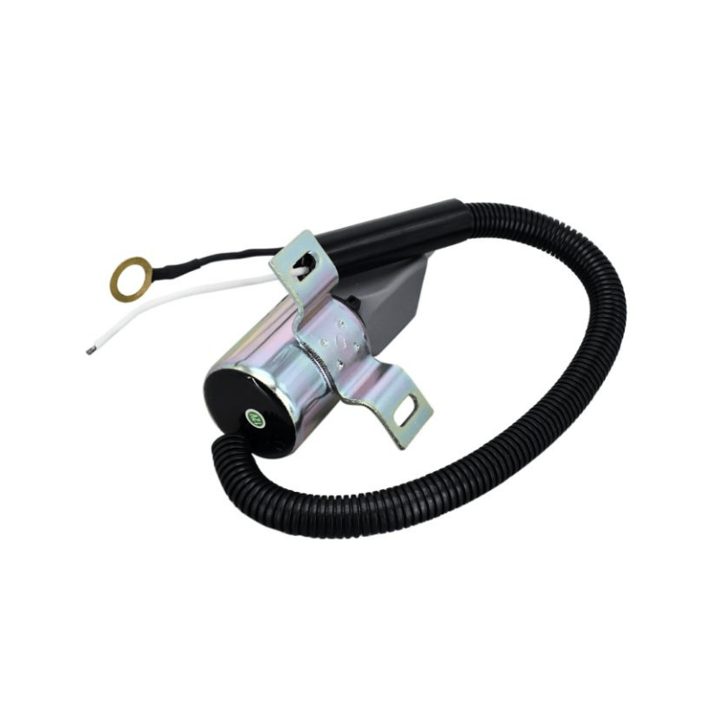 185208 Replacement 12V Fuel Shut Off Solenoid Compatible For Gehl CTL70 Mustang MTL20 Track Loader Isuzu Engine 4JG1 - TPA - Simms Diesel