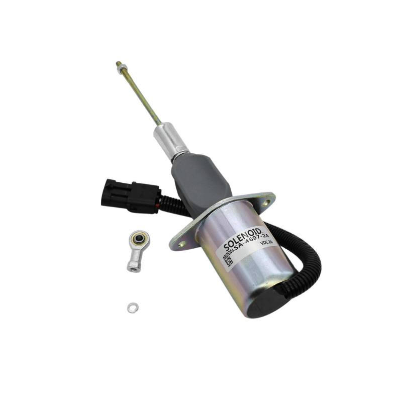 3934117 24V Fuel Shutoff Solenoid Fit For John Deere 892ELC Excavator - Simms Diesel