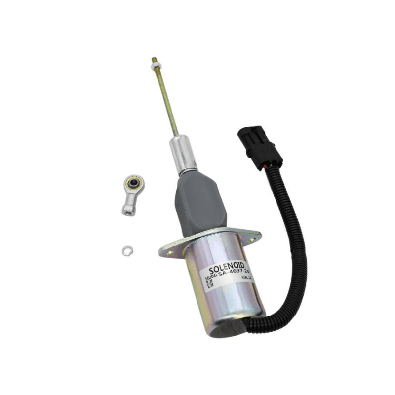 3934117 24V Fuel Shutoff Solenoid Fit For John Deere 892ELC Excavator - Simms Diesel