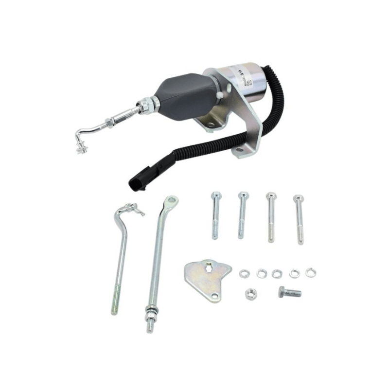 3974947 24V Fuel Stop Solenoid SA - 3742 - 24 For Cummins Coil 6CT 8.3 Excavator - Simms Diesel