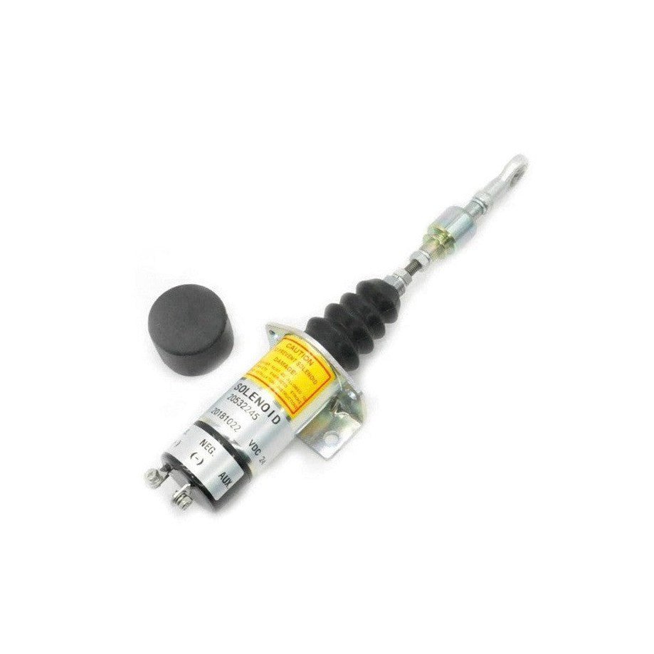 Aftermarket New 20532245 04229741 24V Fuel Shutoff Solenoid for Volvo D5A - TA D7A - TA - Simms Diesel