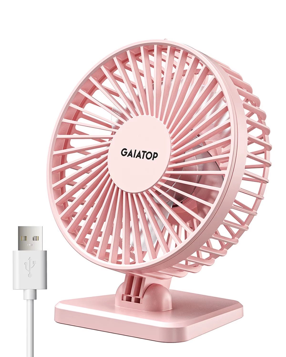 GAIATOP Mini USB Desktop Fan Portable Fan Desktop Office USB Quiet Cooling Fans Three Speed Adjustment Suitable for Home Office