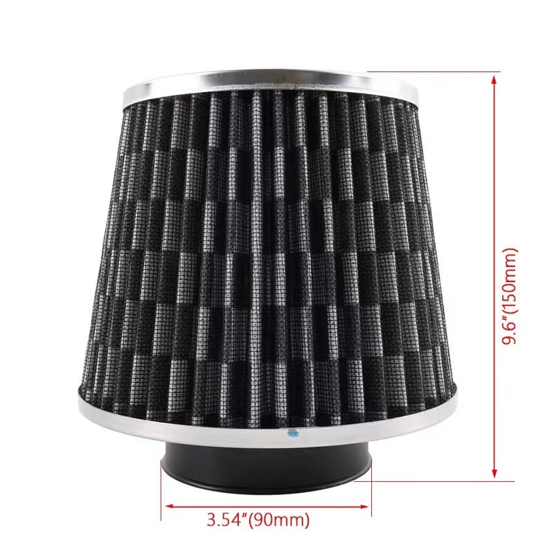 Hot Sale Induction Kit Car Air Filters Cold Air Intake Filter High Flow Universal Sport Power Mesh Cone 76MM Car Accessories