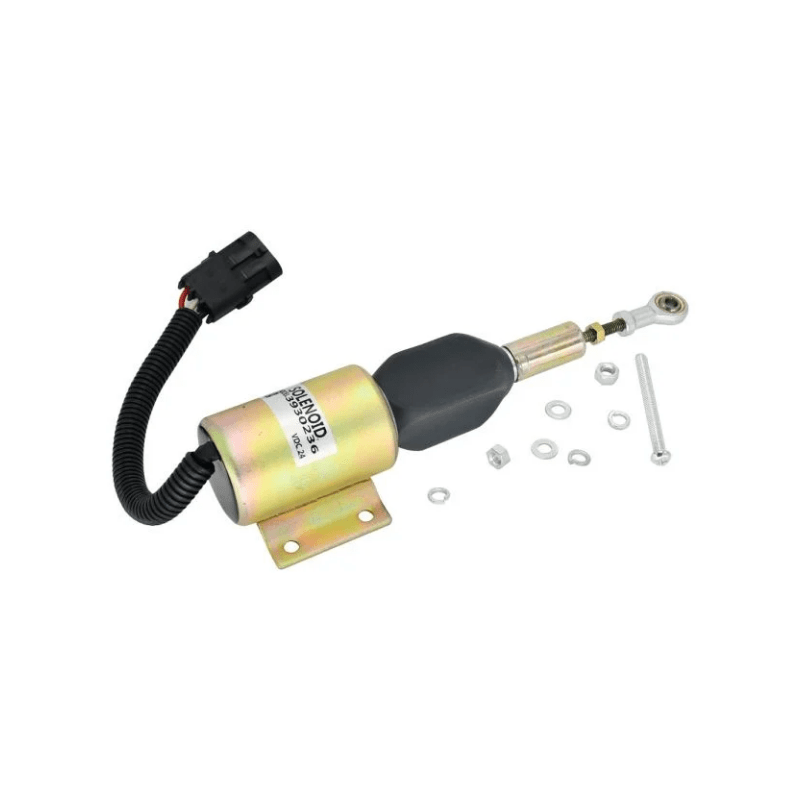 SA - 4756 - 24 Replacement Fuel Shutoff Solenoid Valve 3930236 24V for Cummins 6C 8.3 Engine - Simms Diesel