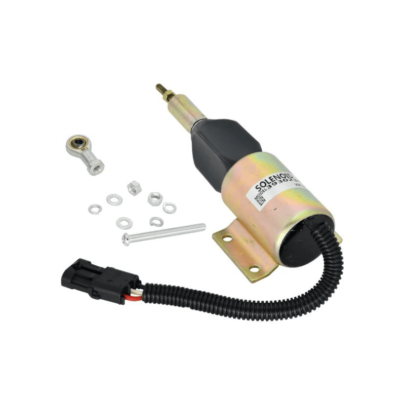 SA - 4756 - 24 Replacement Fuel Shutoff Solenoid Valve 3930236 24V for Cummins 6C 8.3 Engine - Simms Diesel