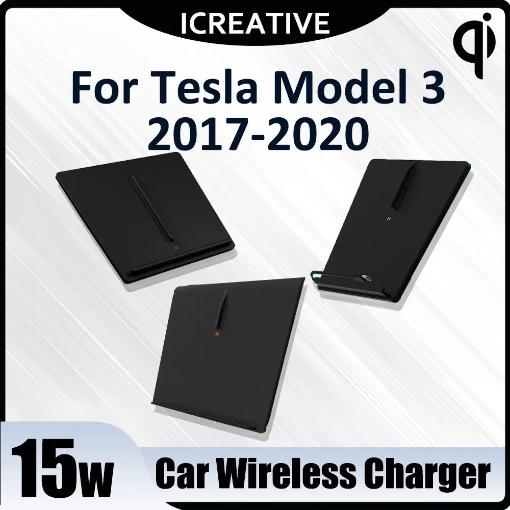Wireless Car Charger Pad for Tesla Model 3 (2017–2020) - Simms Diesel