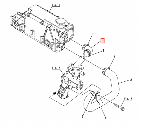 Yanmar Freshwater Hose 129671 - 49210 - Simms Diesel