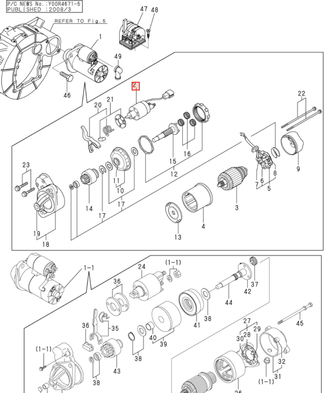 Yanmar Magnetic Switch 124298 - 77020 - Simms Diesel