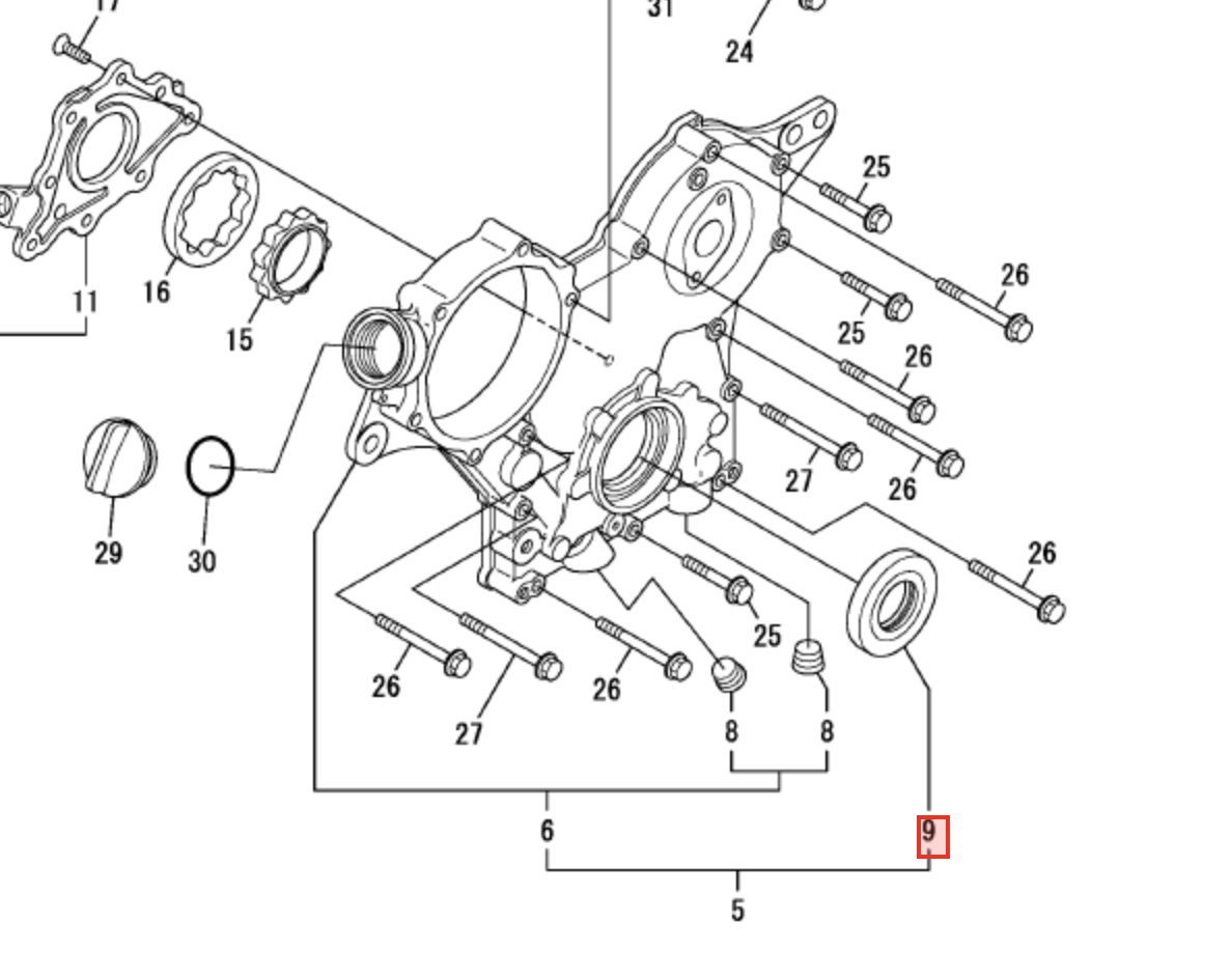 Yanmar Seal, Front 119620 - 01800 - Simms Diesel