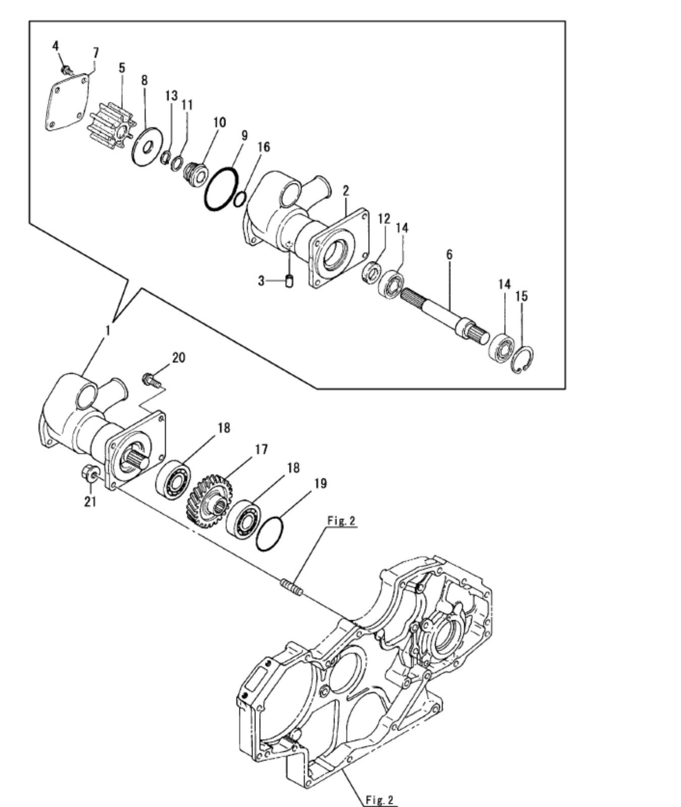 Yanmar Seawater Pump 119171 - 42501 - Simms Diesel